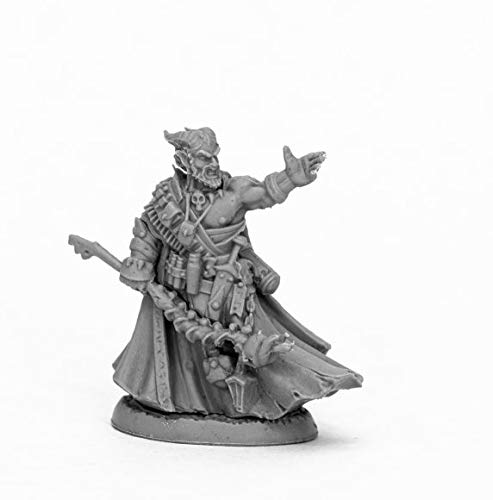 Pechetruite 1 x VATANIS MAGGOTCROWN Warlock - Reaper Bones Miniatura para Juego de rol Guerra - 44052