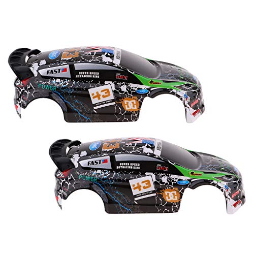 perfeclan 2Pack de Piezas de Carrocería Prepintadas para WLtoys K989 1:28 RC Rally Car