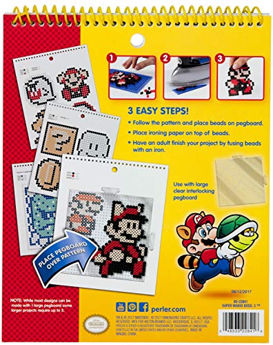 Perler Beads Super Mario Bros 3 Fuse Bead Pattern Pad 14pgs