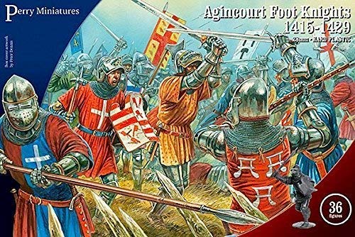 Perry Miniatures - Set AO 60 Agincourt Foot Knights 1415-29 Plastic 28mm Toy Soldiers Set by Perry Miniatures