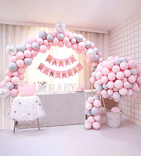 PILIN Juego de Arcos de Globos de Mesa, Ajuste Libre Tamaño del Arco de Globos, Ideal para Decoraciones de cumpleaños, Decoraciones de Bodas, Decoraciones navideñas, artículos para Fiestas