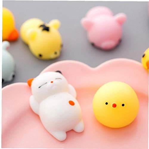 PiniceCore Regalo Divertido antiestrés Juguete de plástico Blando Suave 10pcs Patito Squash descompresión Toy Vent Plug Blando Juguete