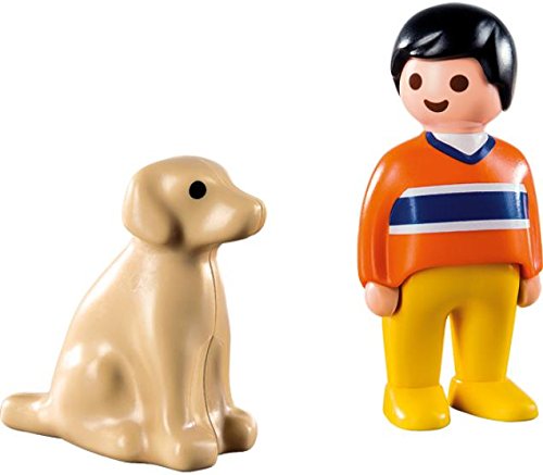 PLAYMOBIL 1.2.3- Man with Dog Hombre con Perro, Multicolor, única (9256)