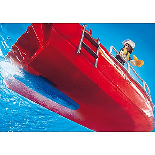 PLAYMOBIL 3128 - Barco de bomberos con bomba a presión