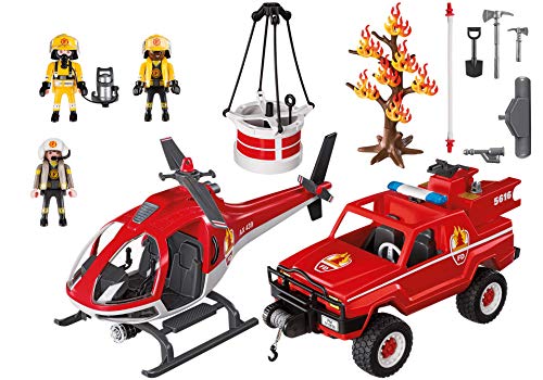 Playmobil 43729241 - Juego de Figuras de Bomberos, Multicolor