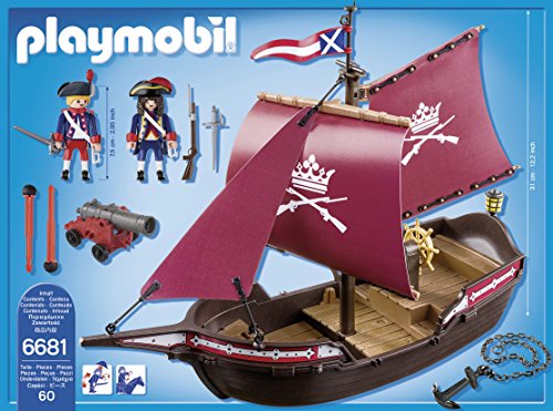 PLAYMOBIL - Barco Patrulla de Soldados (66810)