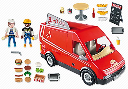 PLAYMOBIL City Life Food Truck Juego de construcción - Juguetes de construcción (Juego de construcción, Multicolor, Niño/niña)