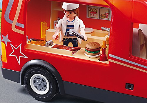 PLAYMOBIL City Life Food Truck Juego de construcción - Juguetes de construcción (Juego de construcción, Multicolor, Niño/niña)