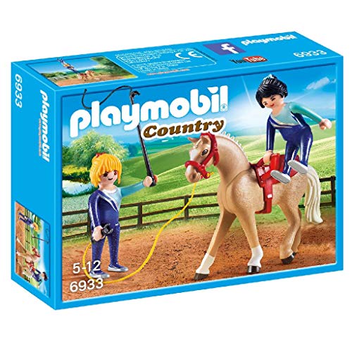 PLAYMOBIL- Entrenador de Caballos Figuras de Juguete (6933)