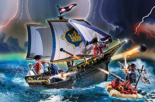 PLAYMOBIL® Pirates Set de 2 Juegos 70412 70413 Carabela + Bastión