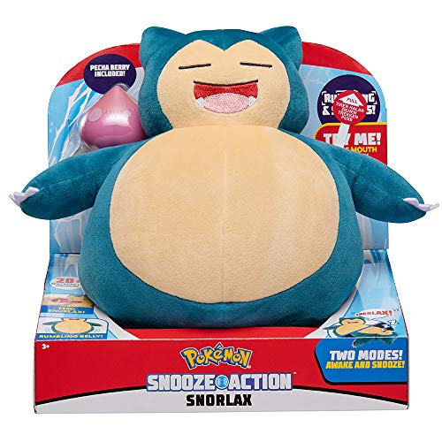 Pokèmon PKW0027 Snooze Action Snorlax - Figura Decorativa