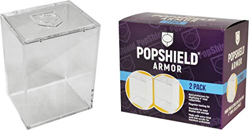 PopShield Armor 2 Pack de protectores duros para vinilo Funko Pop de 4 pulgadas