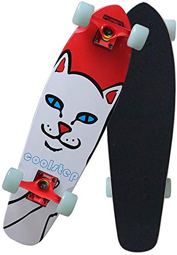 Portátil Cruiser Skateboard Niñas Niños Regalo 27'' Velocidad Viaje Skates 78A PU Ruedas 7 Layers Decks Monopatín de Tabla Corta,C