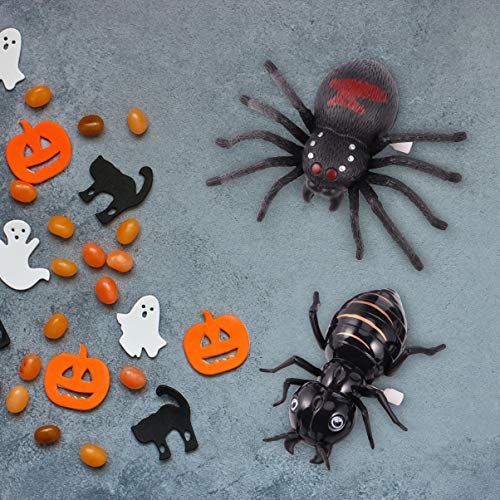 PRETYZOOM Mecanismo de Juguete Insecto Simulador Fiesta de Halloween Juguetes de Araña en Movimiento Favores de Fiesta Juguetes de Broma de Insectos Juguetes de Truco de Araña Regalo para