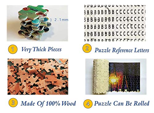 Puzzle 500 Piezas para Adultos Niños 500 Piezas Brain Challenge Puzzle De Madera Personaje De Niña De Fantasía Educativo para Niños Animal pájaro pájaro cantor teta