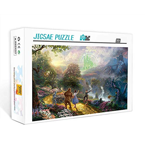 Puzzle de 1000 piezas para adultos Póster La escena del mago de Oz Juego familiar, trabajo en equipo, regalo y regalo para amantes o amigos. 75x50cm