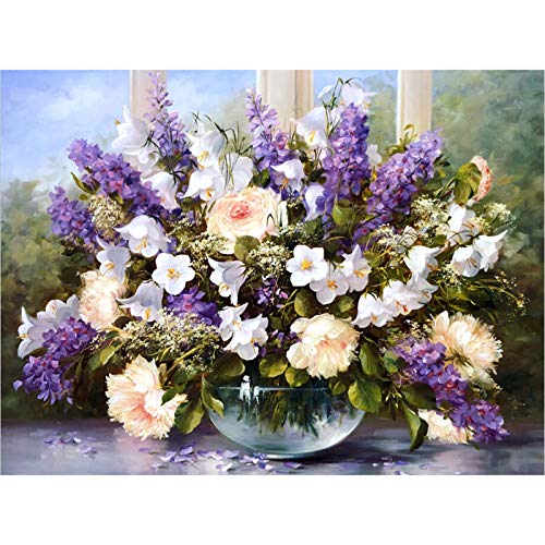 Puzzle De Adultos Rompecabezas Lavanda Rosa Flor Arreglo Serie Pintura Al Óleo Juguetes Educativos Jugadores para Niños Ocio De Ocio Juegos De Entretenimiento 500/1000/1500 Piezas