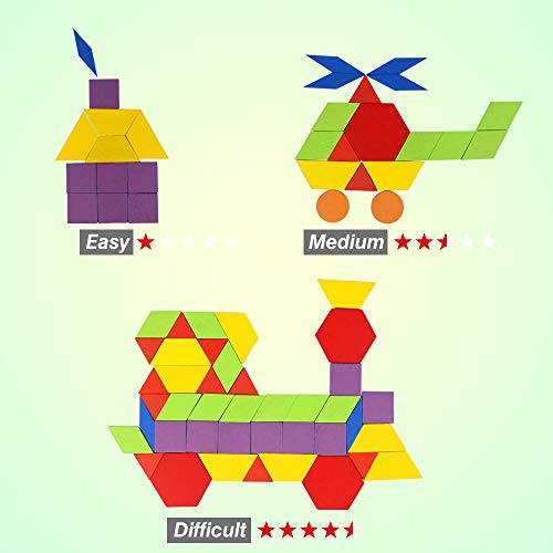 Puzzle de Madera Formas Geometricas 180 Piezas con bolsa almacenamiento Rompecabezas Juguetes Montessori Formacolor Juegos Educativos Juguete de Aprendizaje Regalos para Niños Niñas 3 4 5 Años