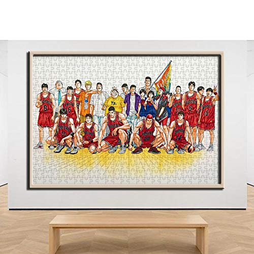 Puzzle -Japonesa Baloncesto Master Collection Rompecabezas Cartel cómico de Madera 300/500/1000 Piezas en Caja Rompecabezas y Juguetes for Adultos Regalos de cumpleaños de los niños (Size : 500pcs)