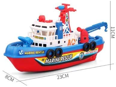 QQW Posh Toy Boat Children Electric Sound And Light Bate Bathing Toys Submarine Speedboat Automático Pequeño Vapor Juguete Baño Baño Pequeño Juguete Fuego B Eléctrico