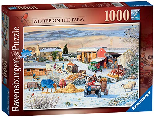 Ravensburger- Rompecabezas de Invierno en la Granja de 1000 Piezas para Adultos y niños a Partir de 12 años. (16478)