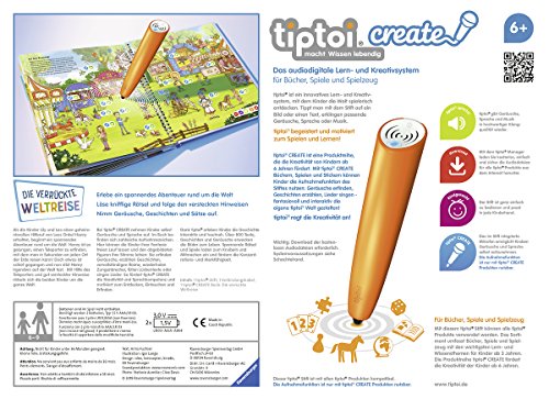 Ravensburger Tiptoi Create 00805 - Juego de bolígrafo y Libro de Viaje para niños a Partir de 6 años, con función de grabación