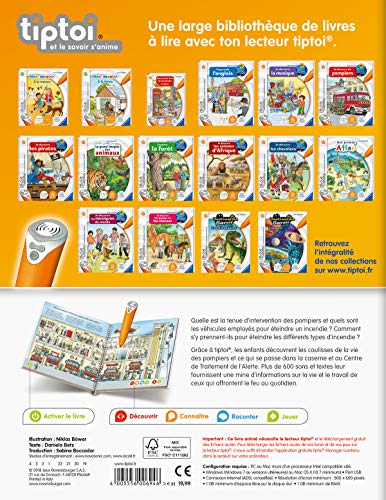 Ravensburger- tiptoi- Libro Interactivo - Dé descubre los Bomberos - A Partir de 4 años - 00 694