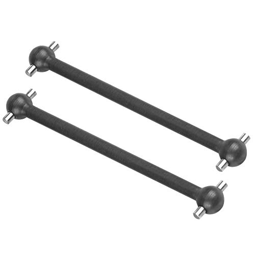 RC Coche Drive Shaft, 2 Pcs Vehículo de Control Remoto Metal Dog Bone Eje de Transmisión para HIMOTO 1/10 Escala RC Accesorio del Coche(Negro)