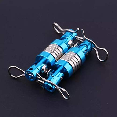 RC Magnetic Stealth - Juego de 4 soportes para postes de carrocería + clips compatibles con 1/10 RC Drift Car Traxxas Hsp Sakura Redcat Azul