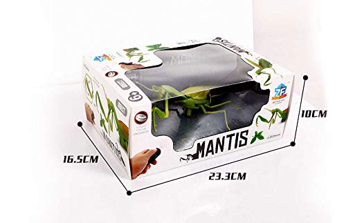 RC TECNIC Mantis Religiosa Insecto Teledirigido con Mando Control Remoto | Cucarachas de Broma Juguetes para Niños