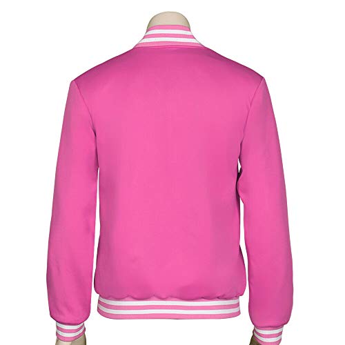 Rcinodhilary Disfraz de Cosplay de Anime Steven, Chaqueta Rosa con Capucha, Disfraz de Halloween con Estampado de Estrellas para Mujeres y Hombres