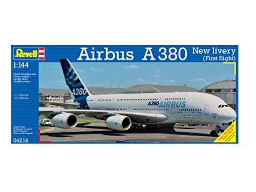 Revell Airbus A380 New Livery, Kit de Modelo, Escala 1:144 (4218) (04218)