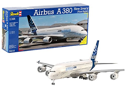 Revell Airbus A380 New Livery, Kit de Modelo, Escala 1:144 (4218) (04218)