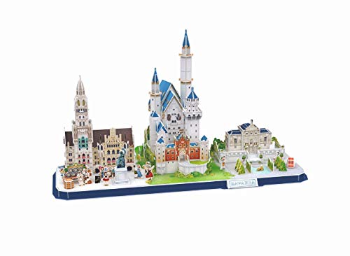 Revell- Bavarian Skyline, 178 Parts 3D Puzzle, Multicolor (00143)