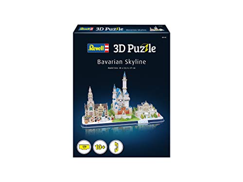 Revell- Bavarian Skyline, 178 Parts 3D Puzzle, Multicolor (00143)