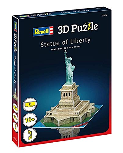 Revell- Estatua de la Libertad New York 3D Puzzle, Multicolor (00114)