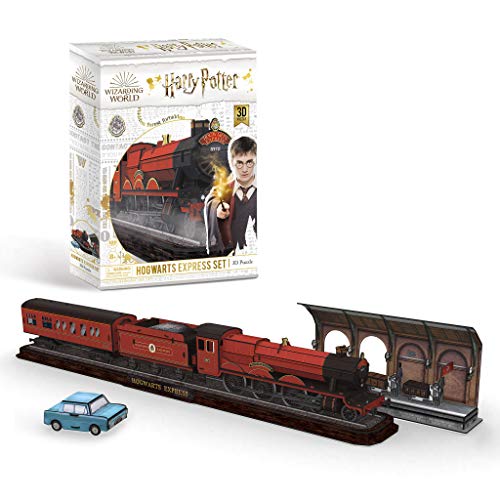 Revell- Hogwarts Express, Zug mit Bahnsteig Gleis 9 ¾ und Dem fliegenden Auto Accesorios, Color Coloreado (303)