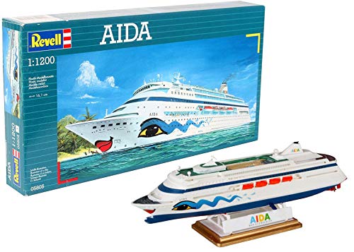 Revell Maqueta de Buque Crucero Aida, Kit de Modelo, 1:1200 Escala, (5805)(05805), 16,1 cm de Largo