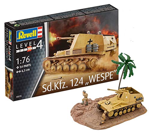 Revell Maqueta de Tanque SD.Kfz. 124 Wespe, Kit Modelo, Escala 1:76 (03215)