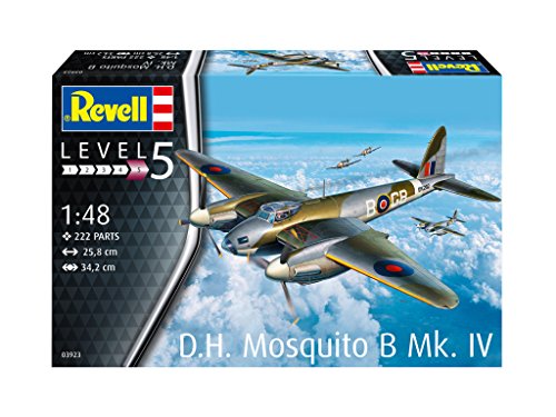 Revell- Mosquito B MK. IV Maqueta Avión, Multicolor, 1:48 Scale (03923)