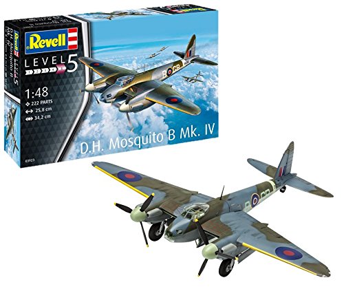 Revell- Mosquito B MK. IV Maqueta Avión, Multicolor, 1:48 Scale (03923)