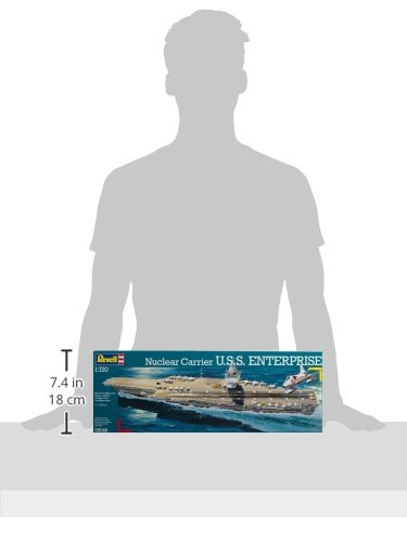 Revell- Nuclear Carrier U.S.S. Enterprise Maqueta Portaaviones, 10+ Años (05046)