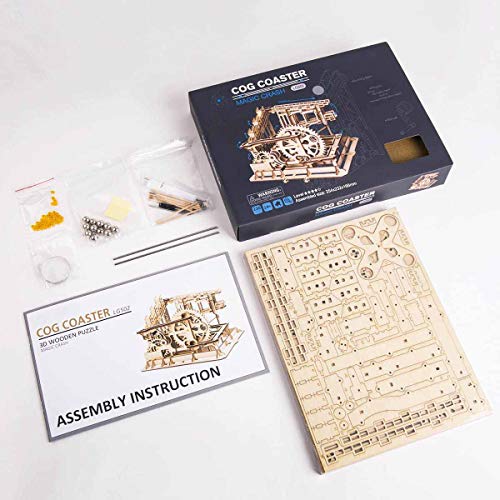 Robotime Laser Cut Puzzle de Madera | Kit de construcción Set Model | Juego de Puzzle en 3D (Cog Coaster)