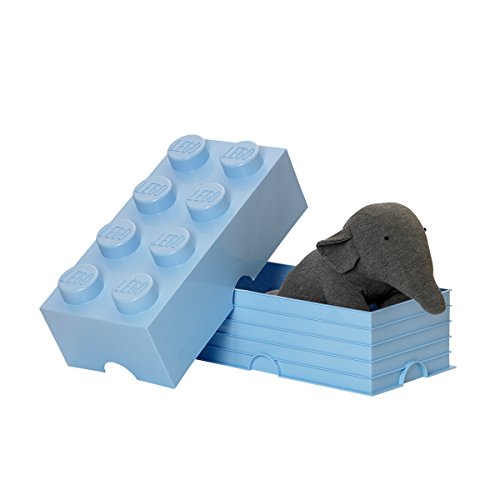 Room Copenhagen-Ladrillo de almacenamiento de 8 espigas de LEGO, caja de almacenaje apilable, 12 l, Azul Claro, color 40041736