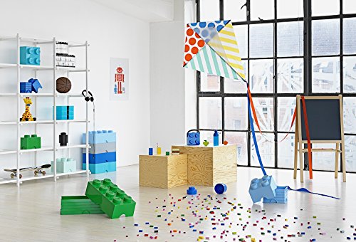 Room Copenhagen-Ladrillo de almacenamiento de 8 espigas de LEGO, caja de almacenaje apilable, 12 l, Azul Claro, color 40041736