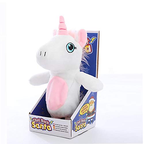 Rrunzfon 1pc El Movimiento Y Presente Hablar del Unicornio De Juguete Repite Lo Que Usted Dice Interactiva De Juguete De Felpa Cumpleaños para Niños Y Niñas