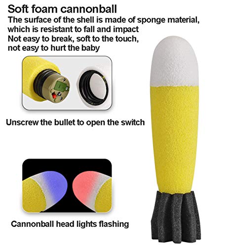 RSTJ-Sjap Juguete De Bazooka, Simulación De Mortero Puede Lanzar Una Bomba De Esponja Suave, Juguete De Tiro De Misiles,B