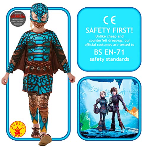 Rubie's 300005 9-10 How to Train Your Dragon Fancy Dress, Niños, Multicolor disfraz de dragón , color/modelo surtido