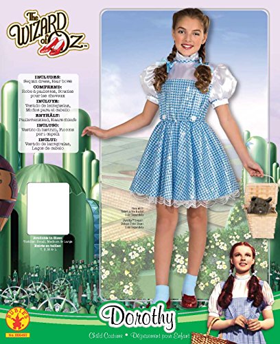 Rubie's - Disfraz oficial del Mago de Oz de Dorothy de lentejuelas para niño