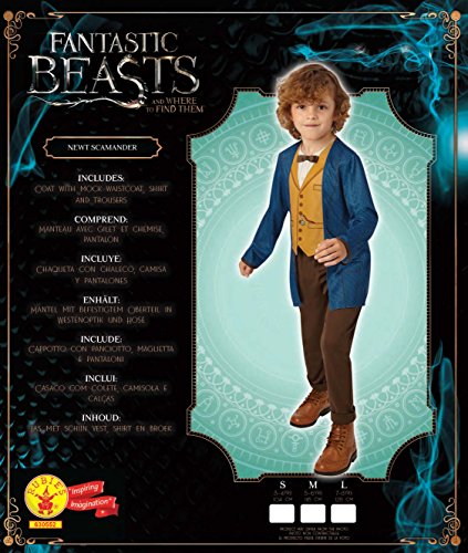 Rubies 's oficial fantástico bestias Warner Bros Newt Scamander Classic para niña tamaño grande